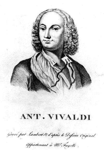 Antonio Vivaldi, c. 1830 by Francois Morellon la Cave